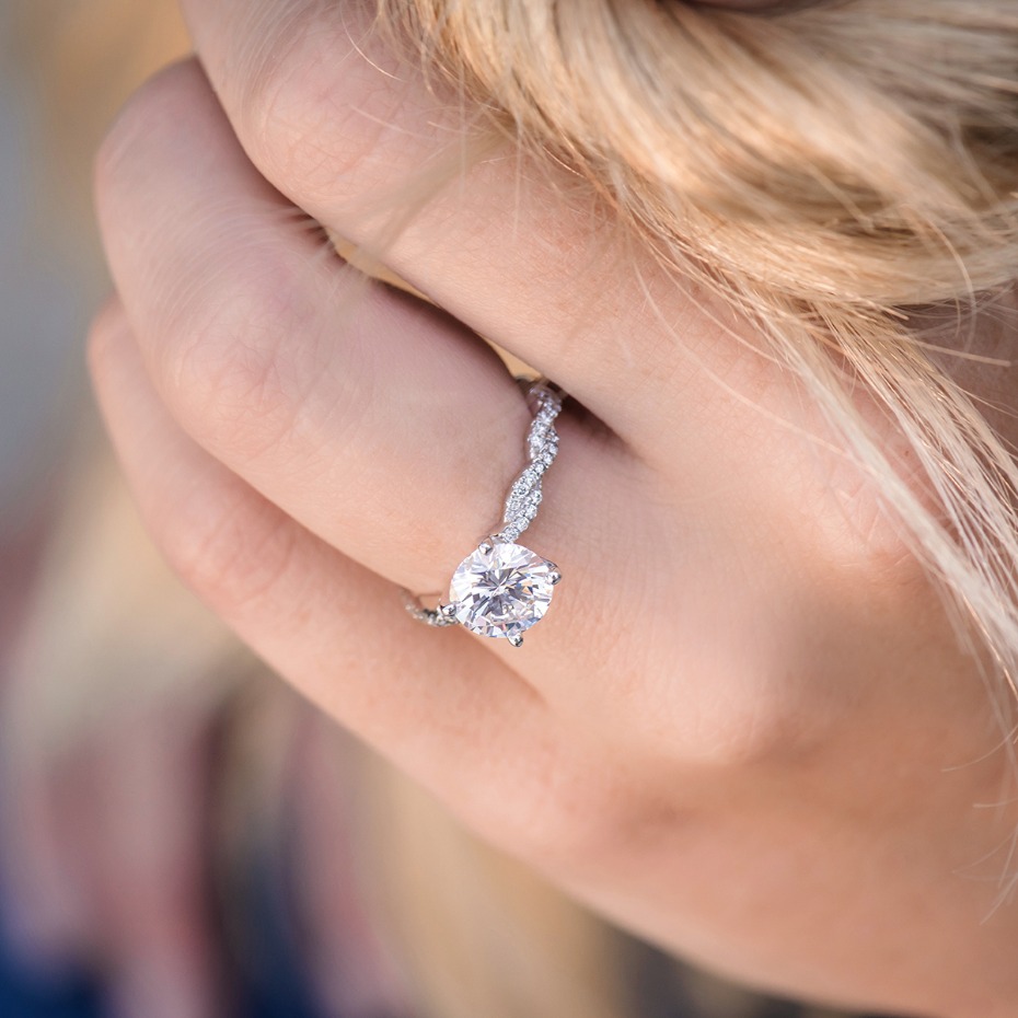 diamond infinity engagement ring from ShaneCompany