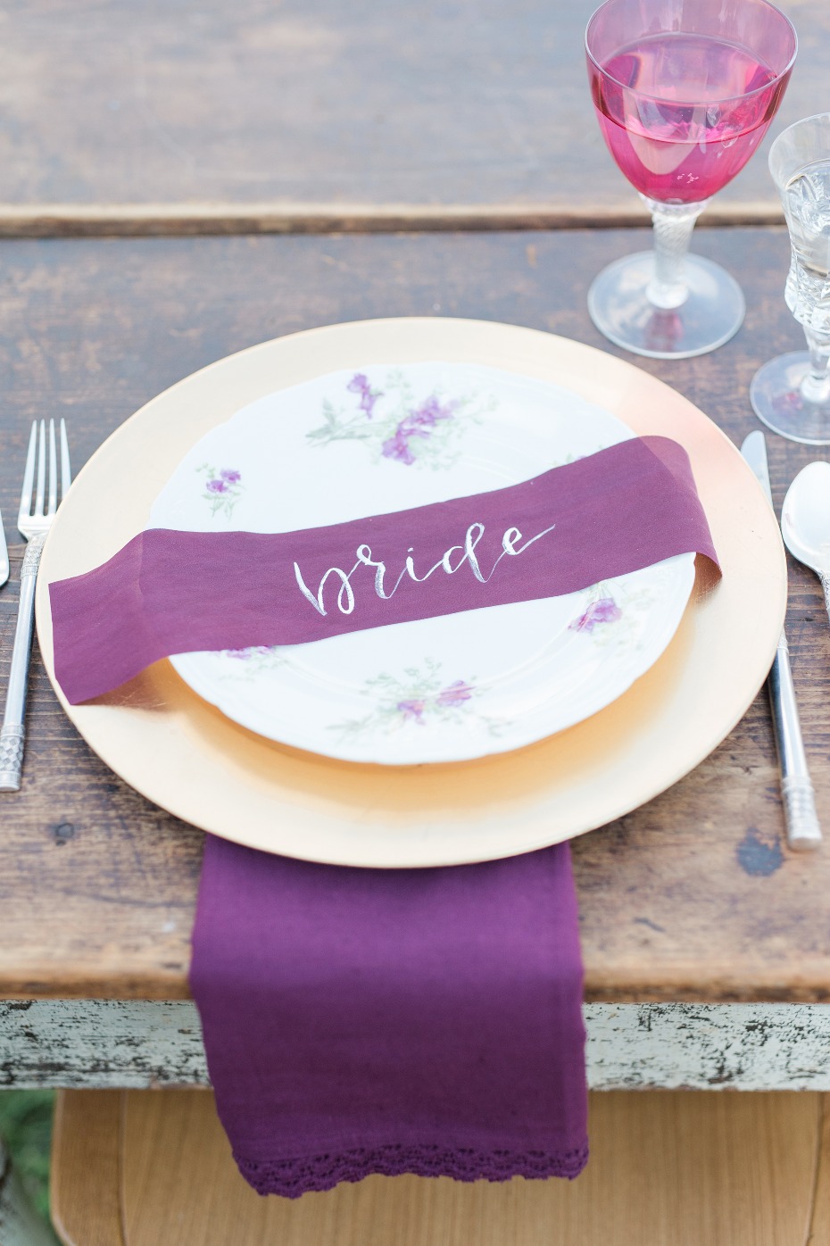 use some ribbon for a place card