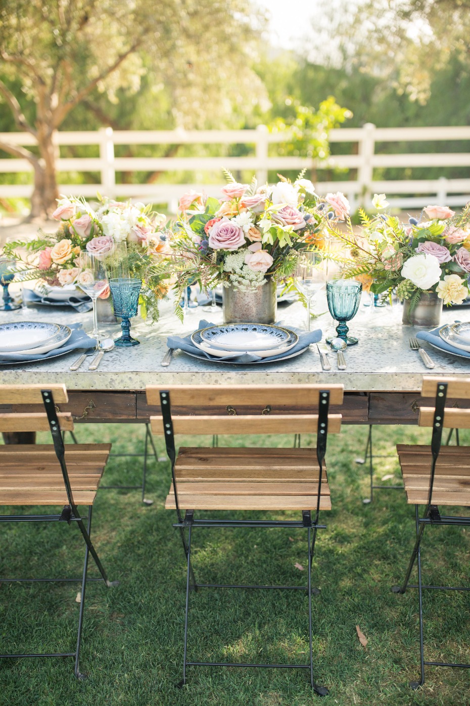 wedding tablescape for him and her
