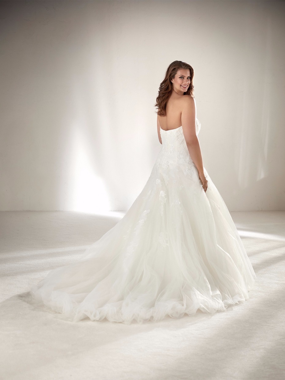 plus size strapless plus size ball gown