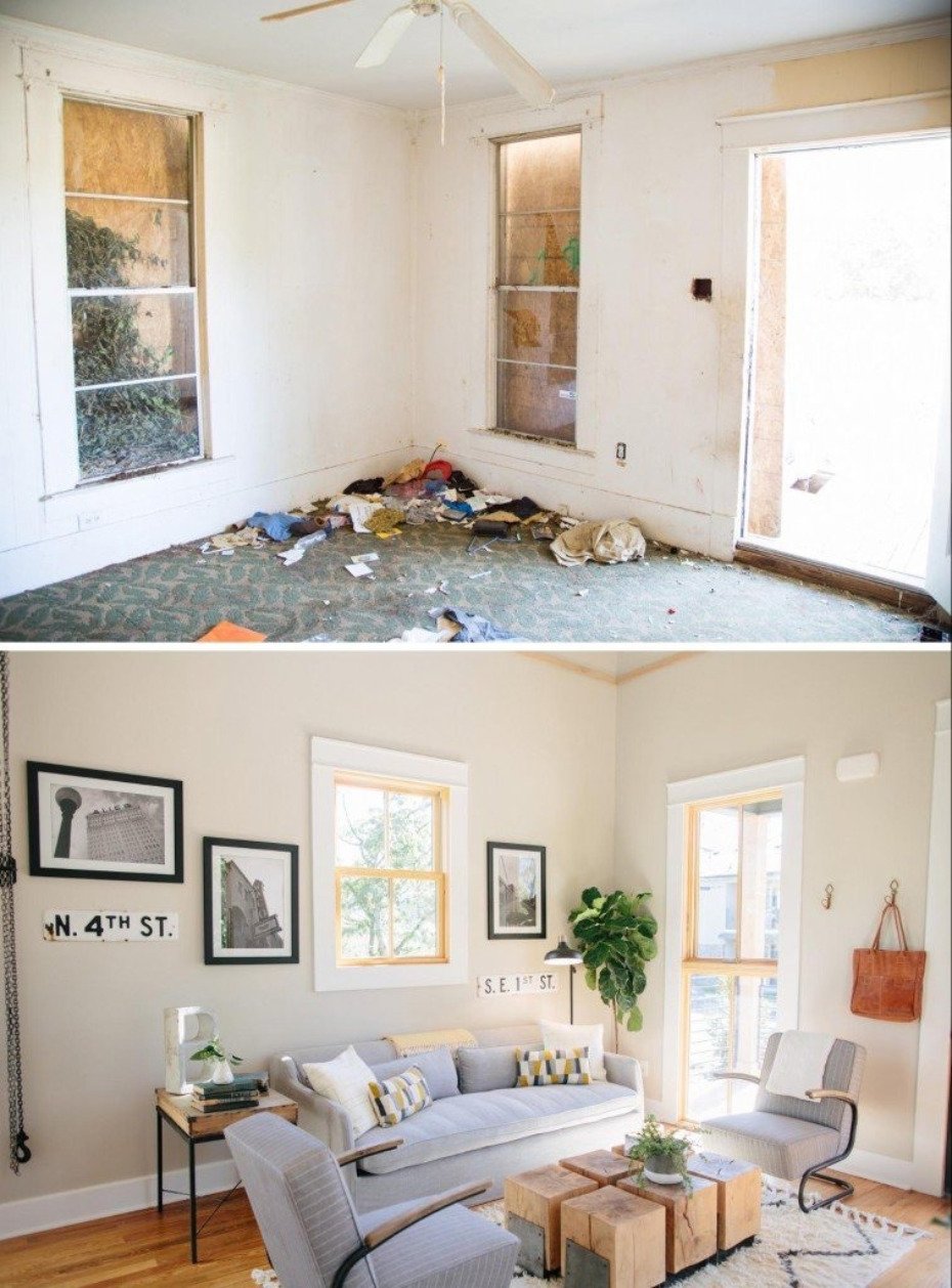 before and after remodels
