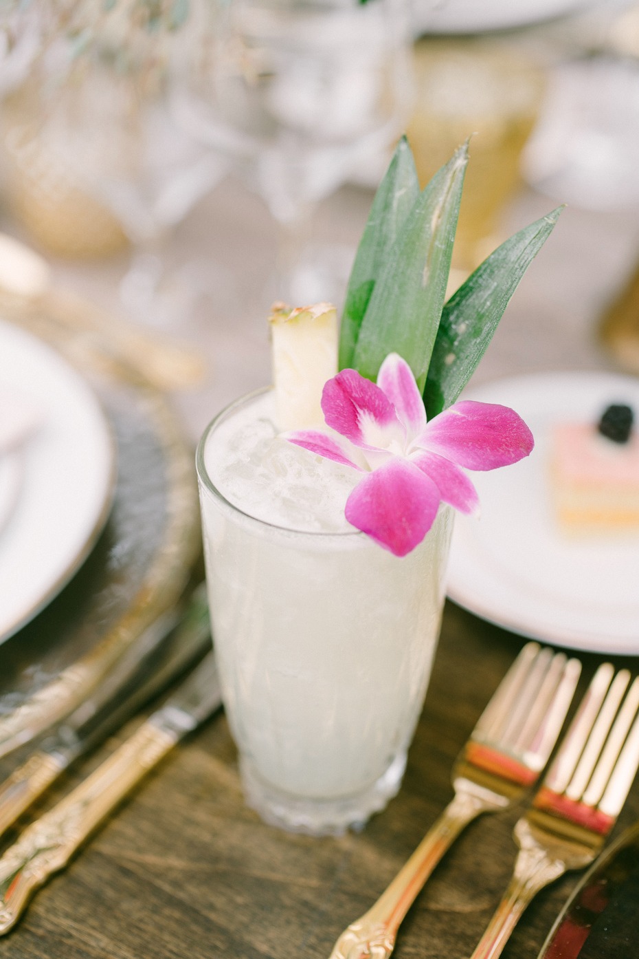 pina colada wedding cocktail