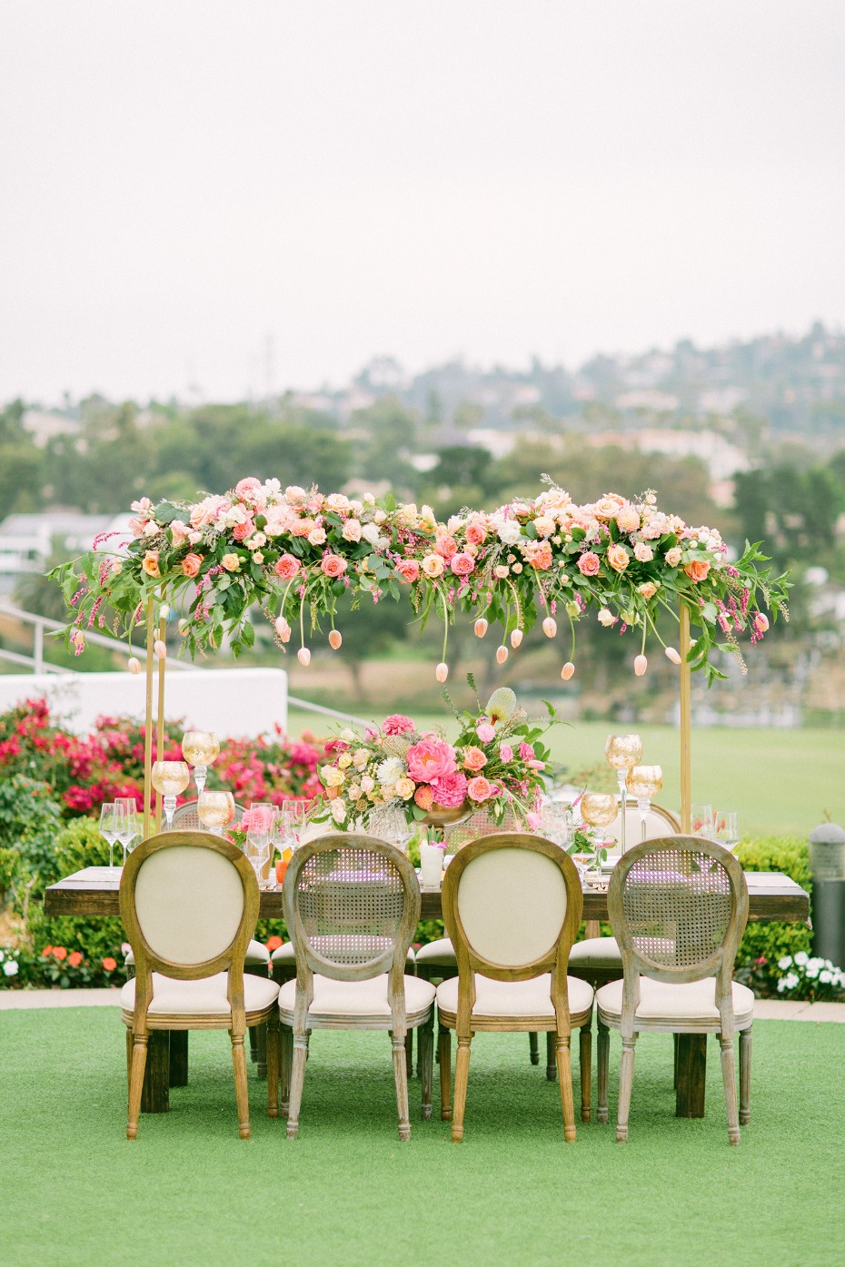 spring time inspired wedding table