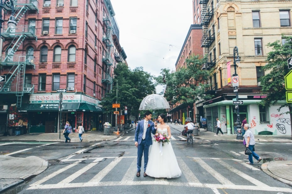 a couple in the streets of New York City