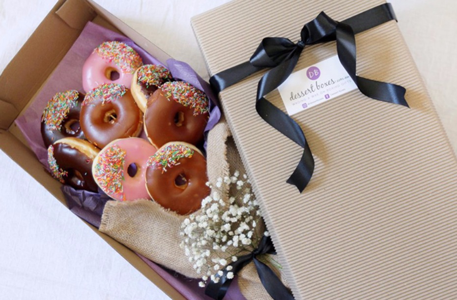donut bouquet because you cannot eat flowers