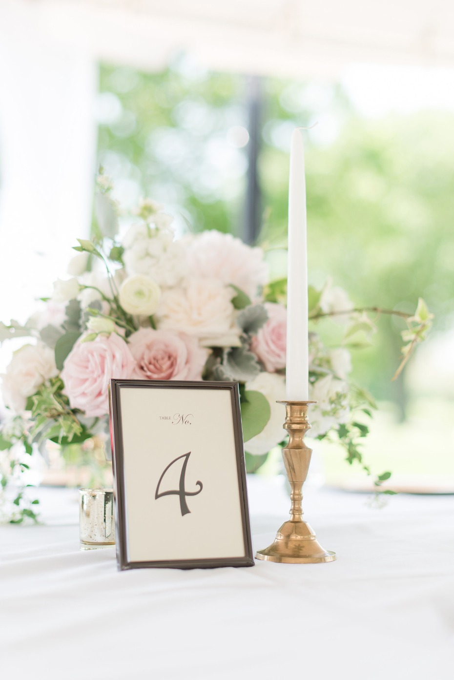 chic centerpiece for a bridal shower