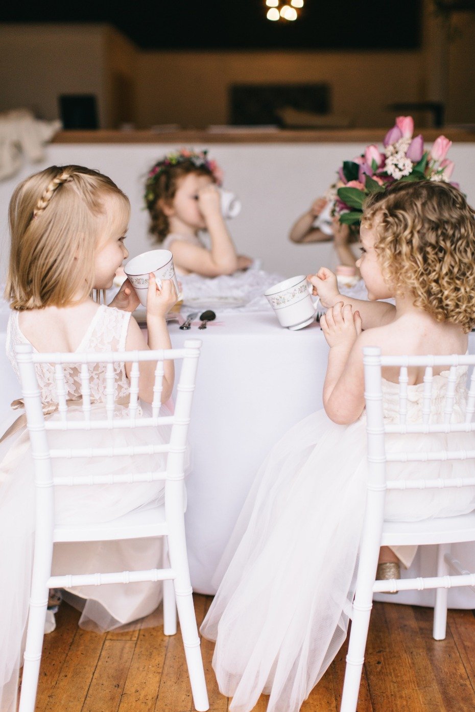 cute little tea party for your flower girls