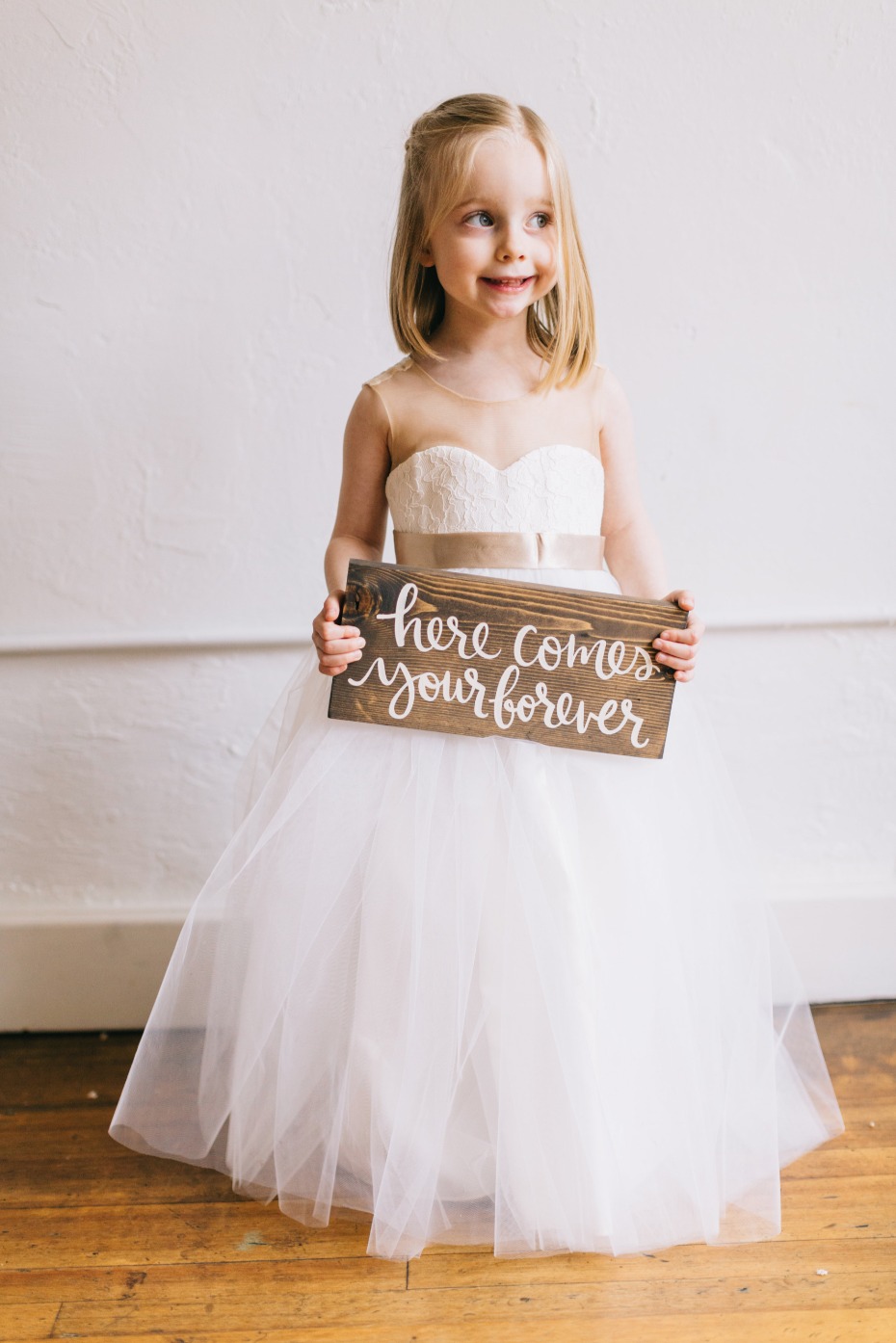 here comes your forever wedding sign