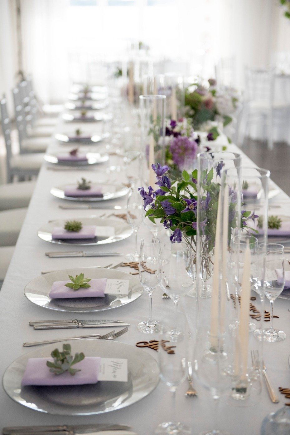 long wedding party table