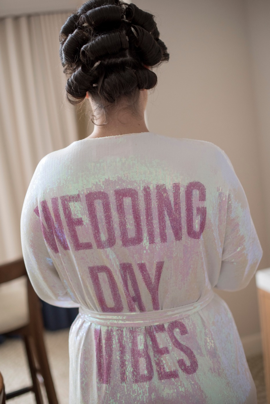 wedding day vibes wedding robe