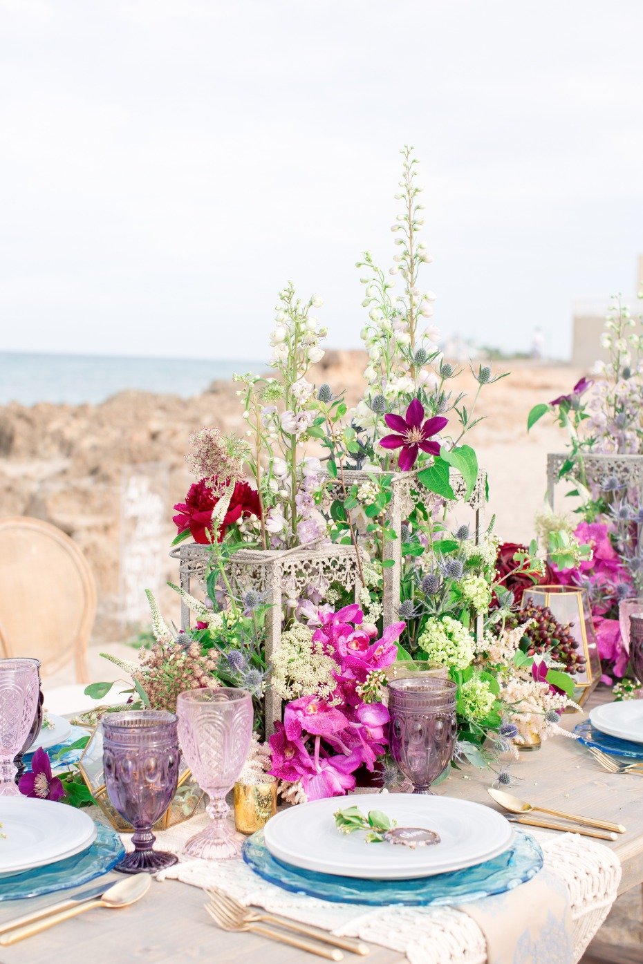 boho wedding centerpiece floral ideas