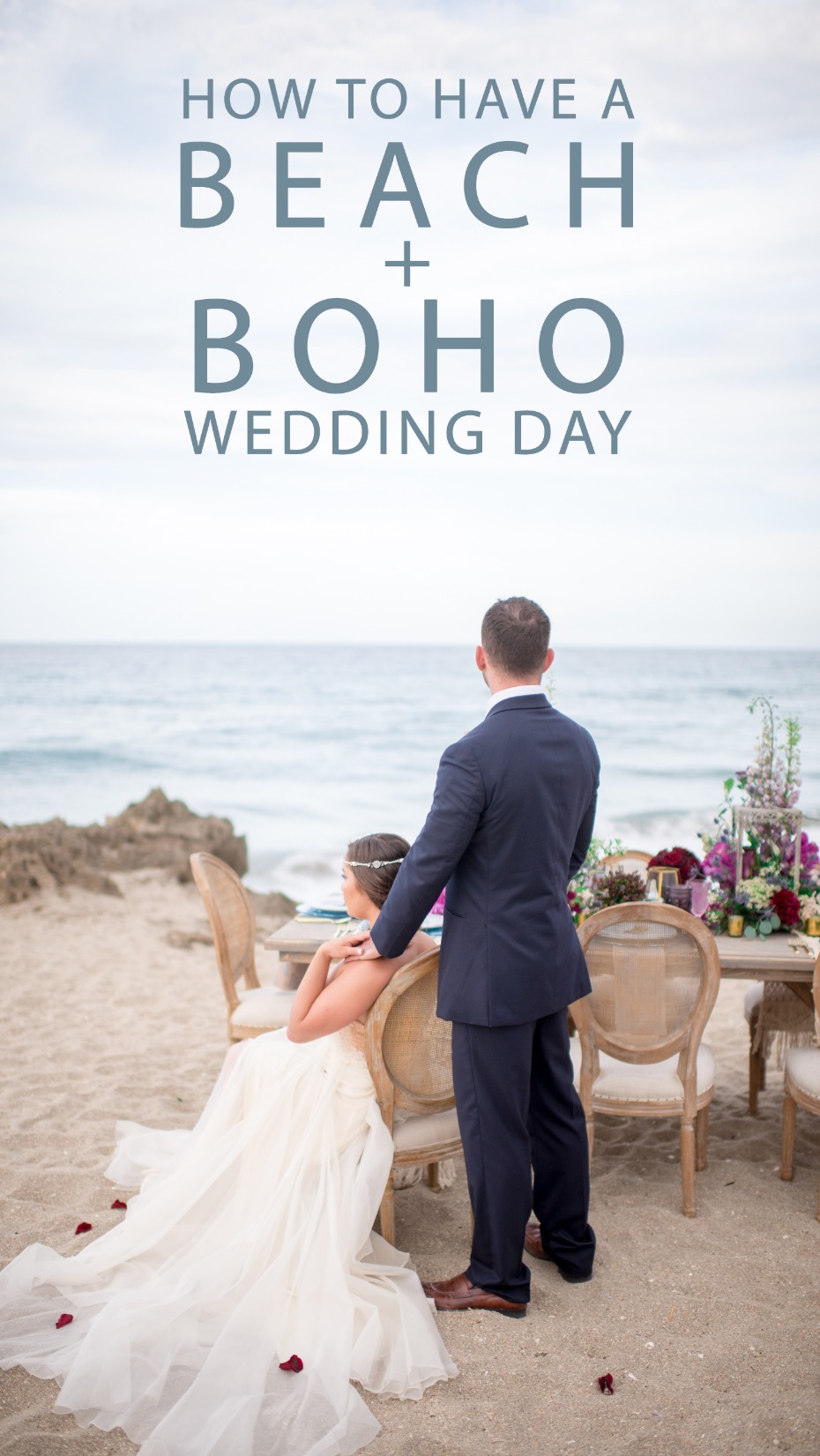 how to have a beach boho wedding day