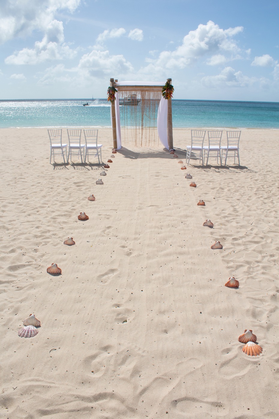 Beach ceremony in Antigua