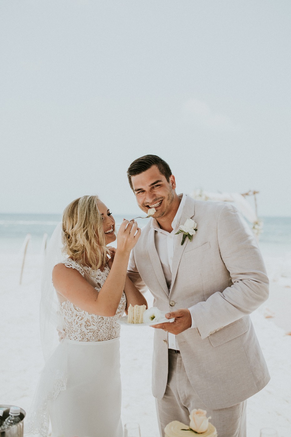 Intimate beach wedding in Mexico