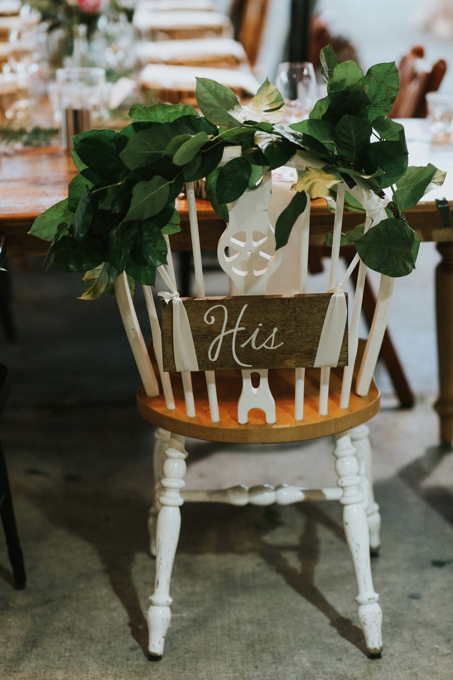 mismatched wedding chairs