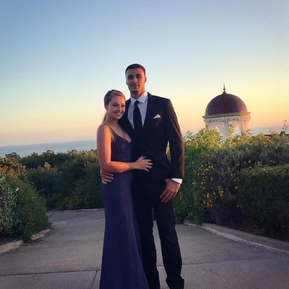 Larry Nance Jr. of the Lakers engaged. Wait till you see the rock!