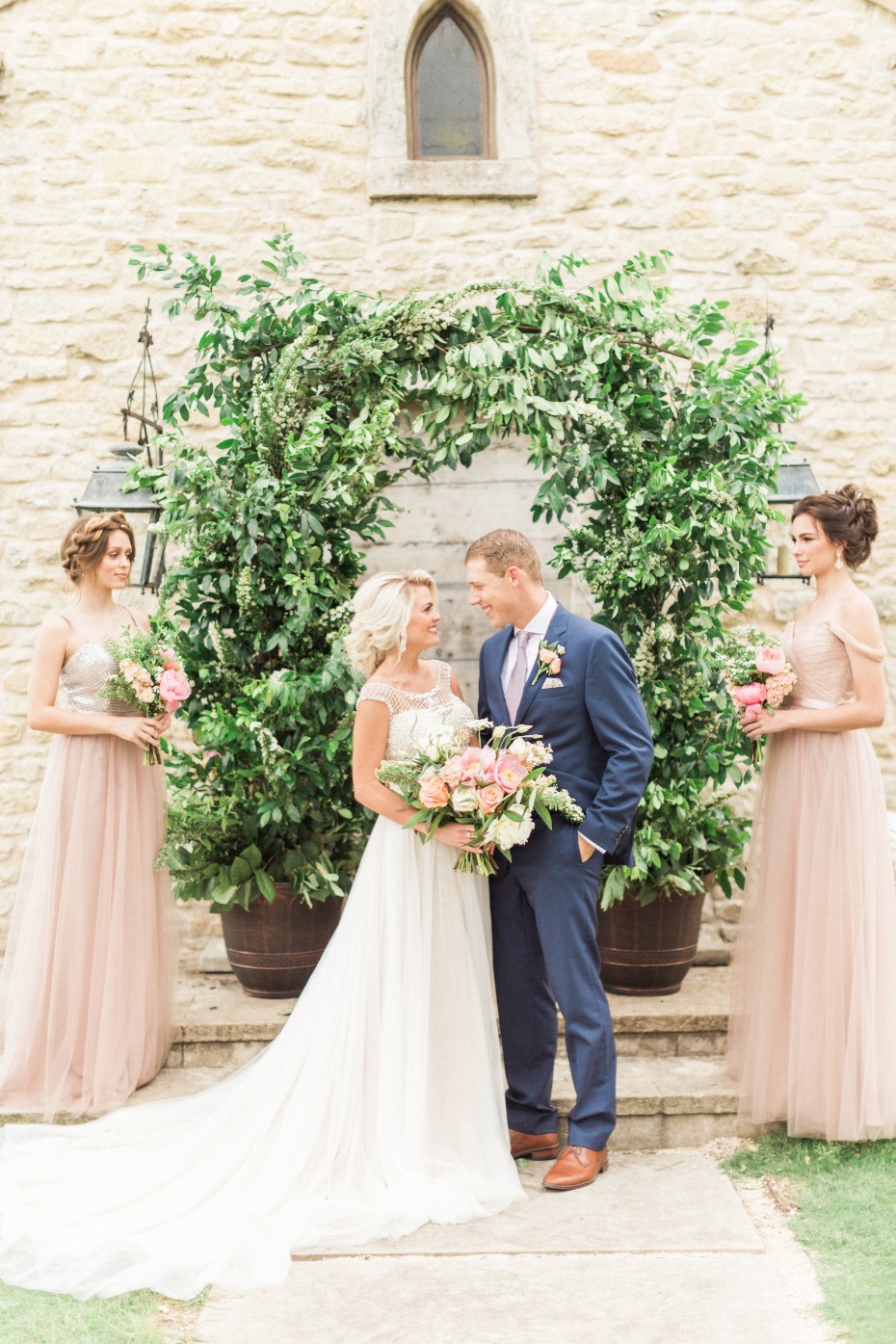 over grown style wedding arch