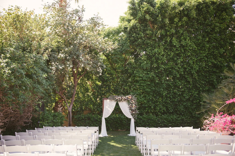 Outdoor ceremony in Palm Springs