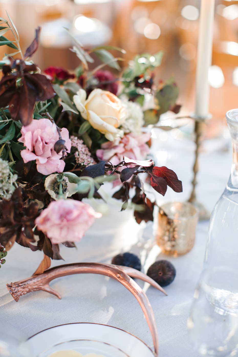 rustic and chic wedding table decor
