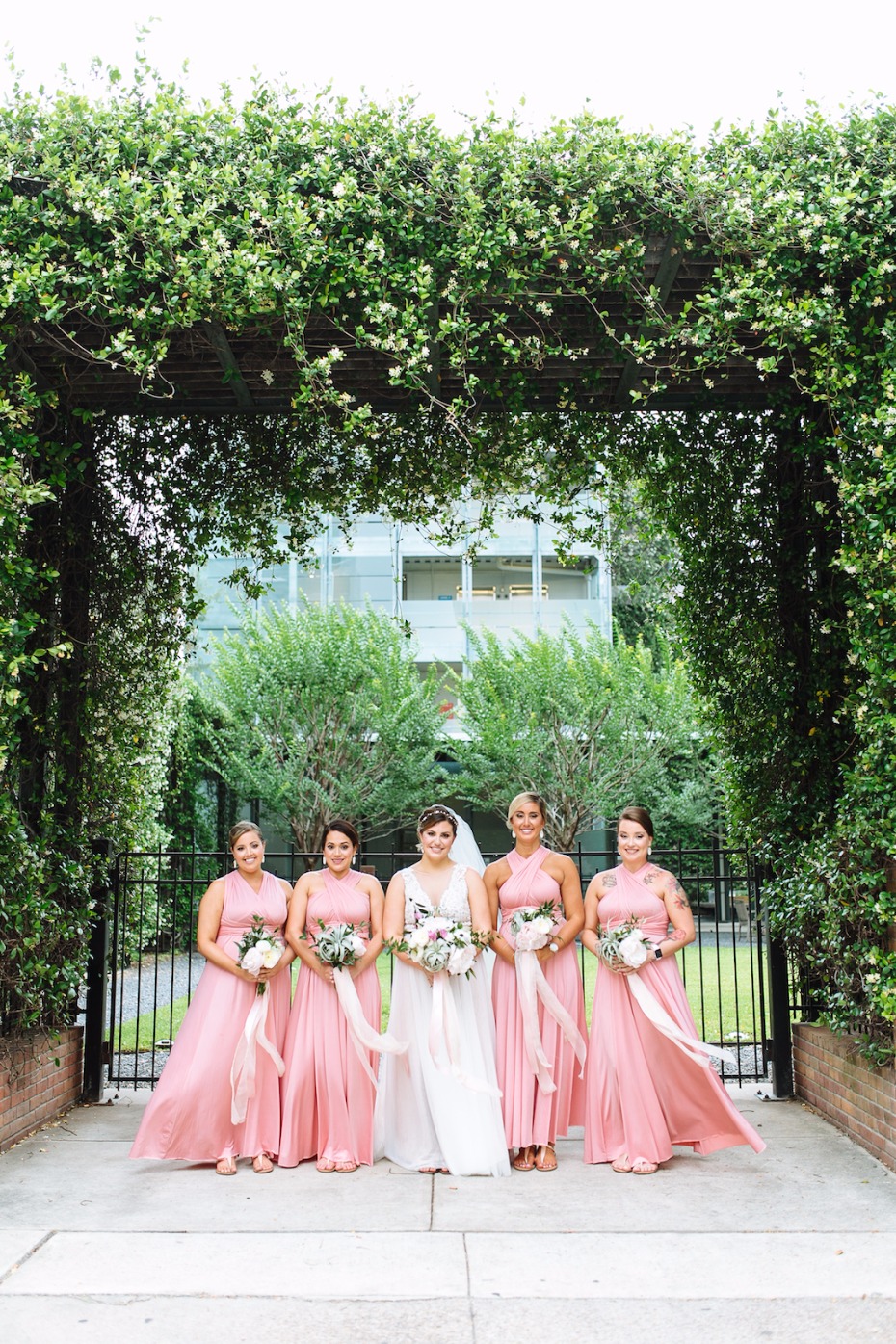 Pink bridesmaid dresses