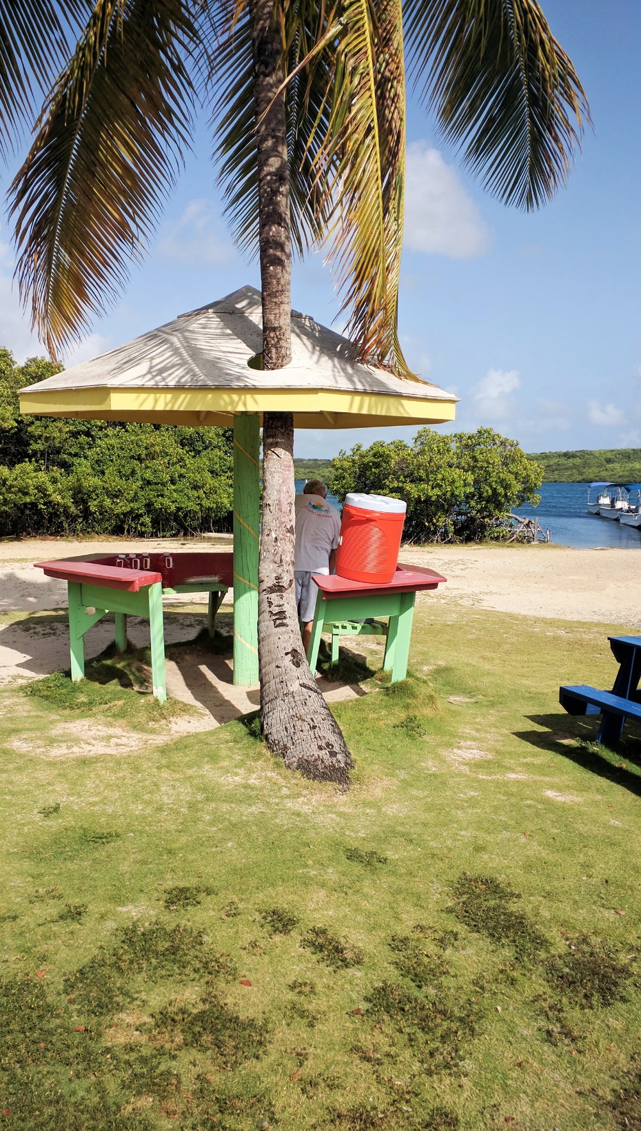 Rum punch stand in Antigua