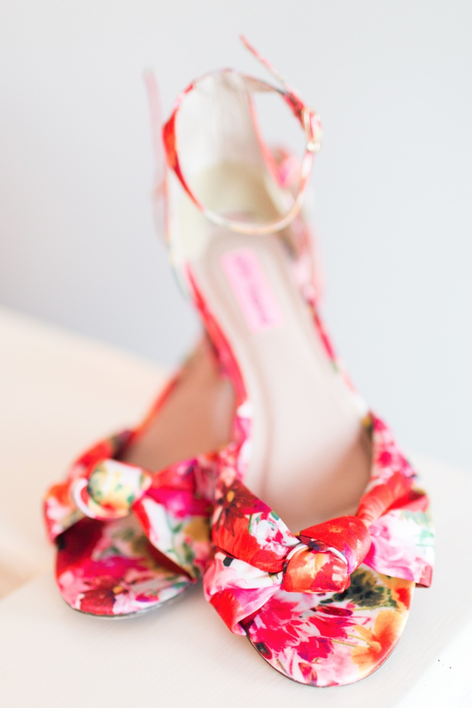 floral print wedding shoes
