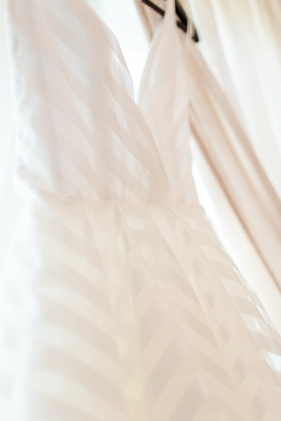 striped wedding dress