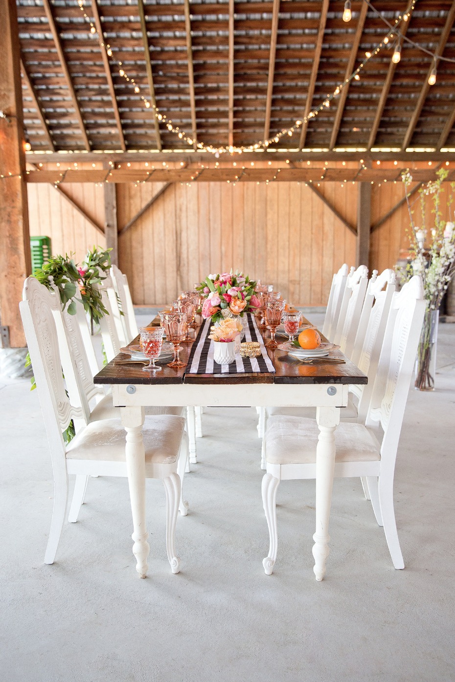 Kate Spade inspired reception table