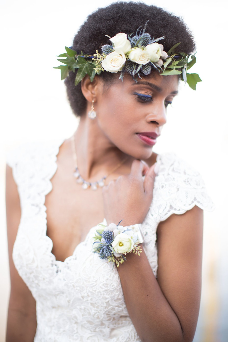 Beautiful flower crown and corsage