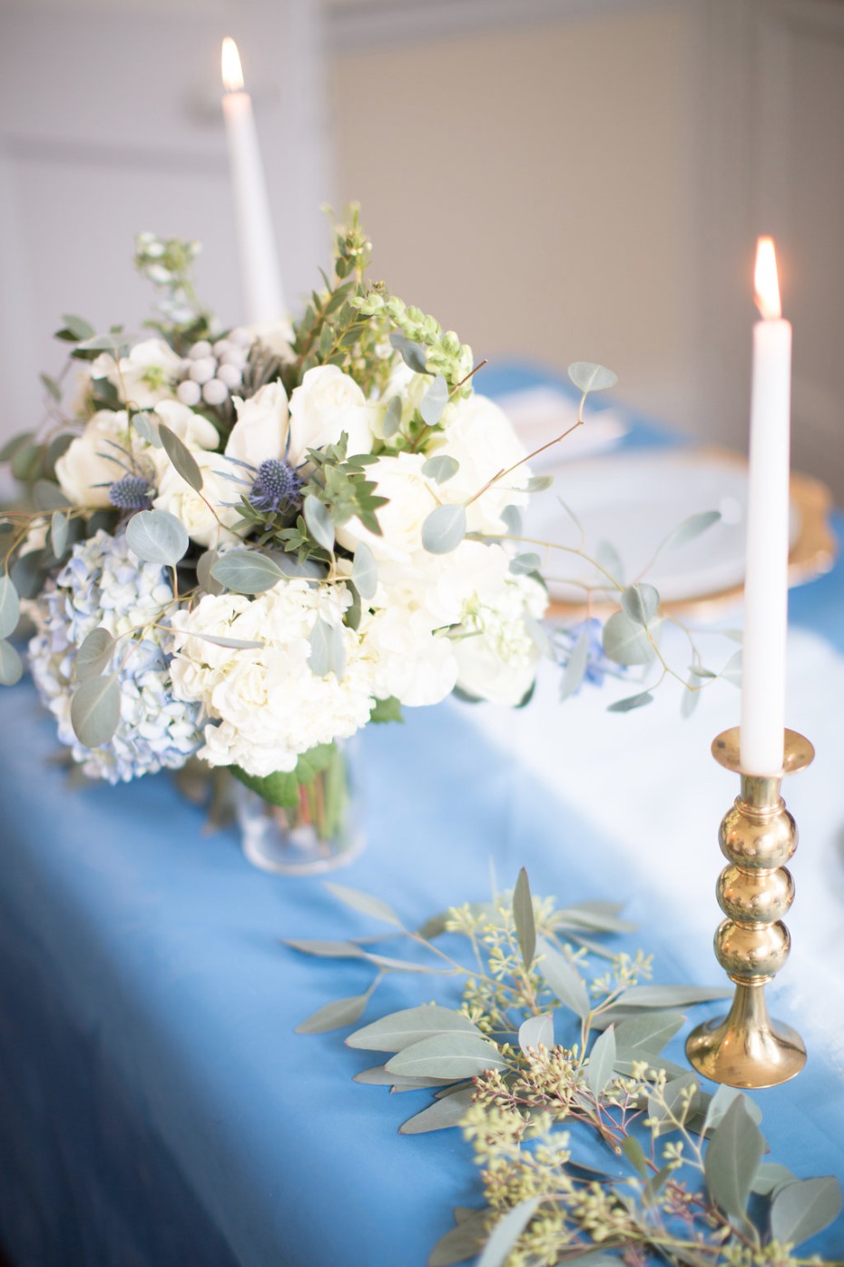 Keep the decor simple and romantic for your sweetheart table