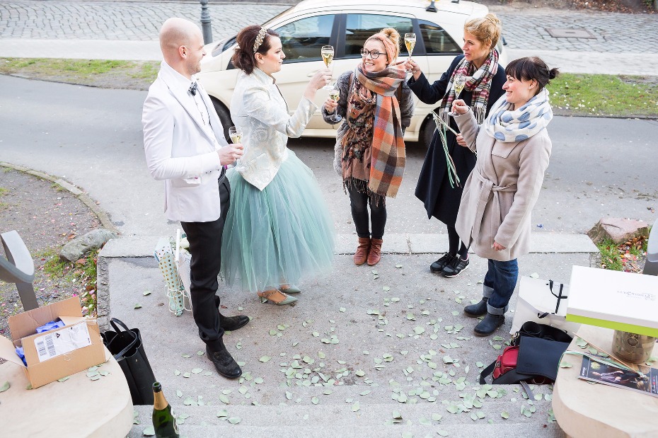 Toast to the newlyweds