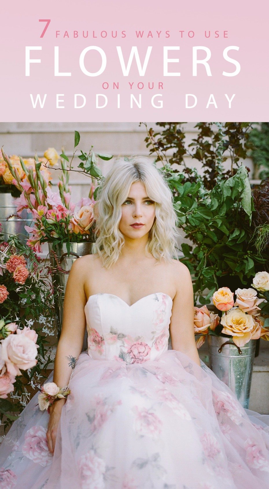 7 fabulous ways to use flowers on your wedding day