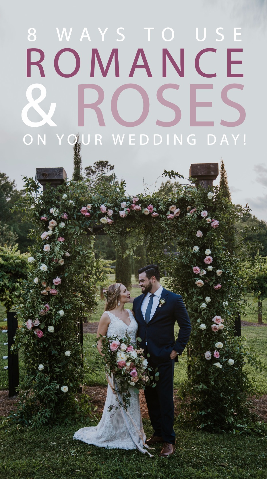 8 ways to use romance roses on your wedding