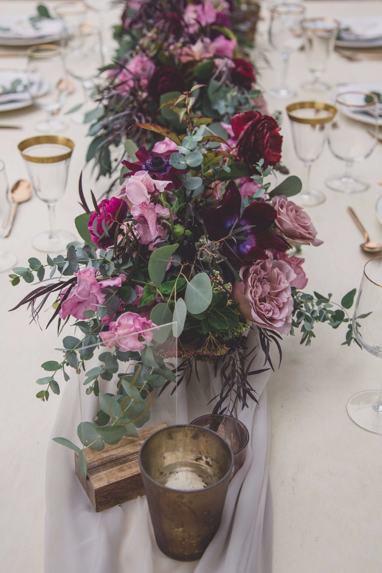 Alluring Berry-toned Destination Wedding in Hawaii