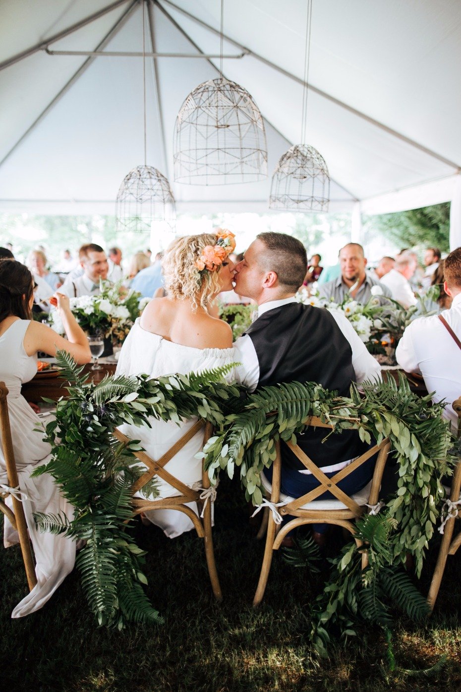 Love this plant filled wedding