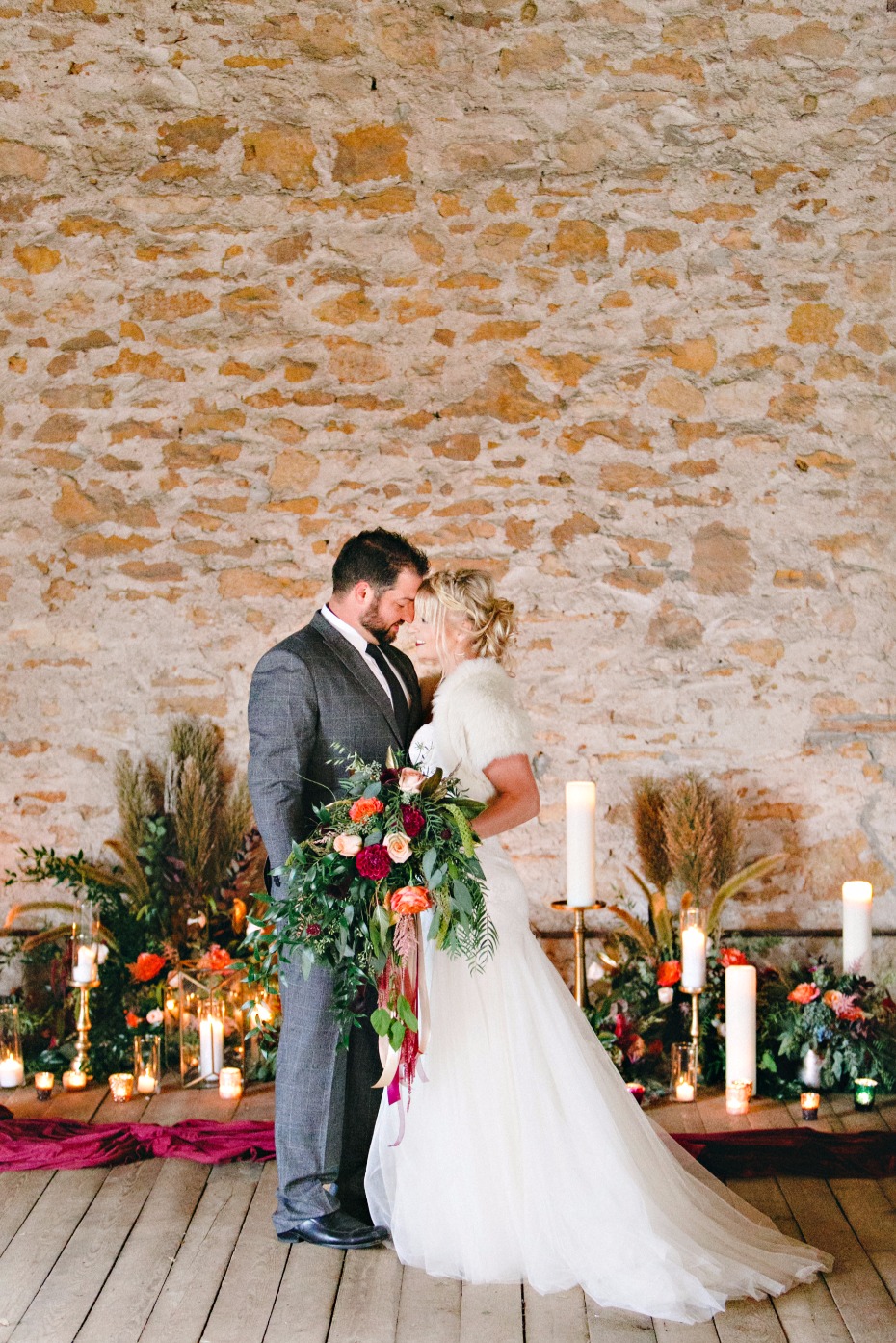 wedding ceremony with fall inspirations