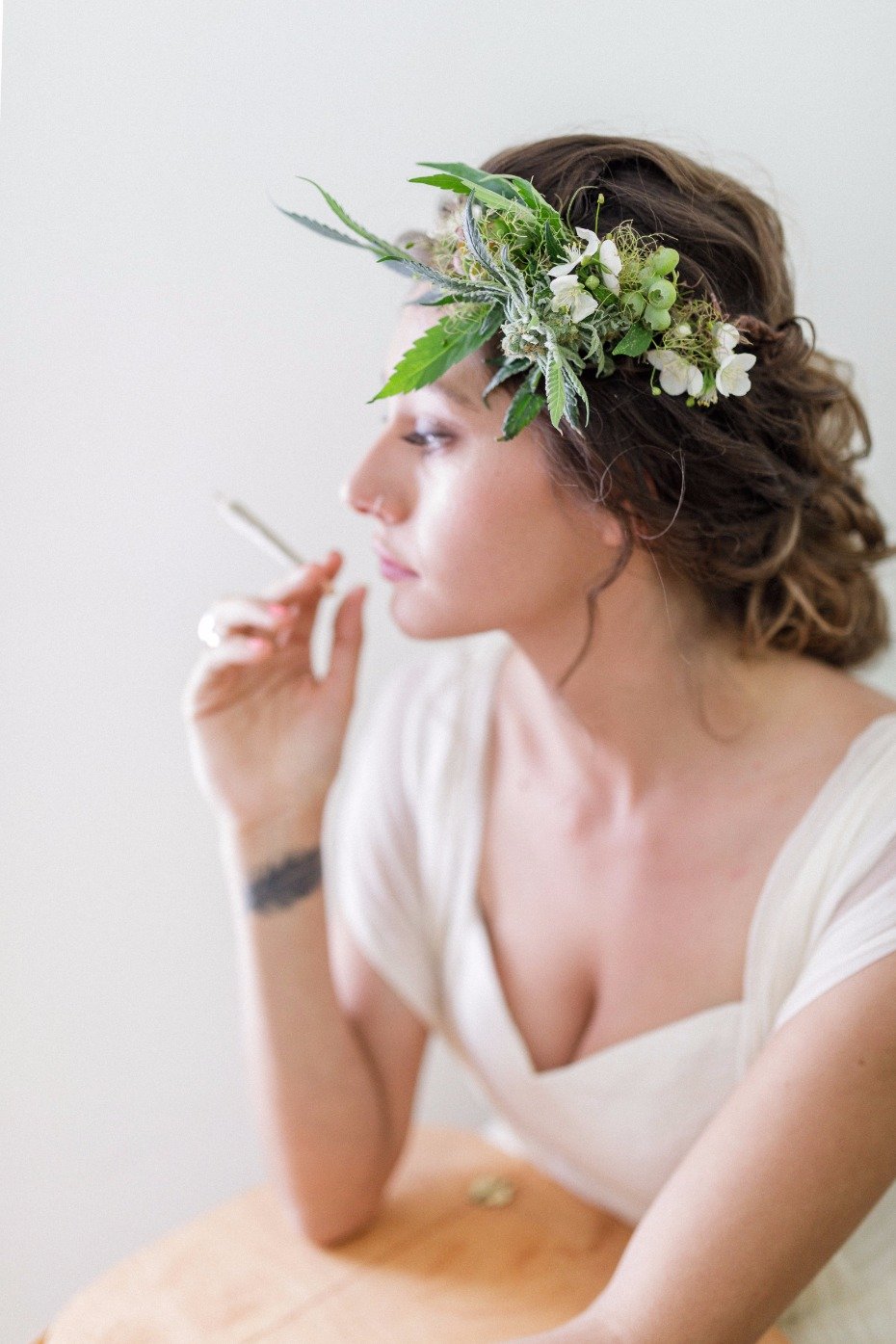 Cannabis floral crown