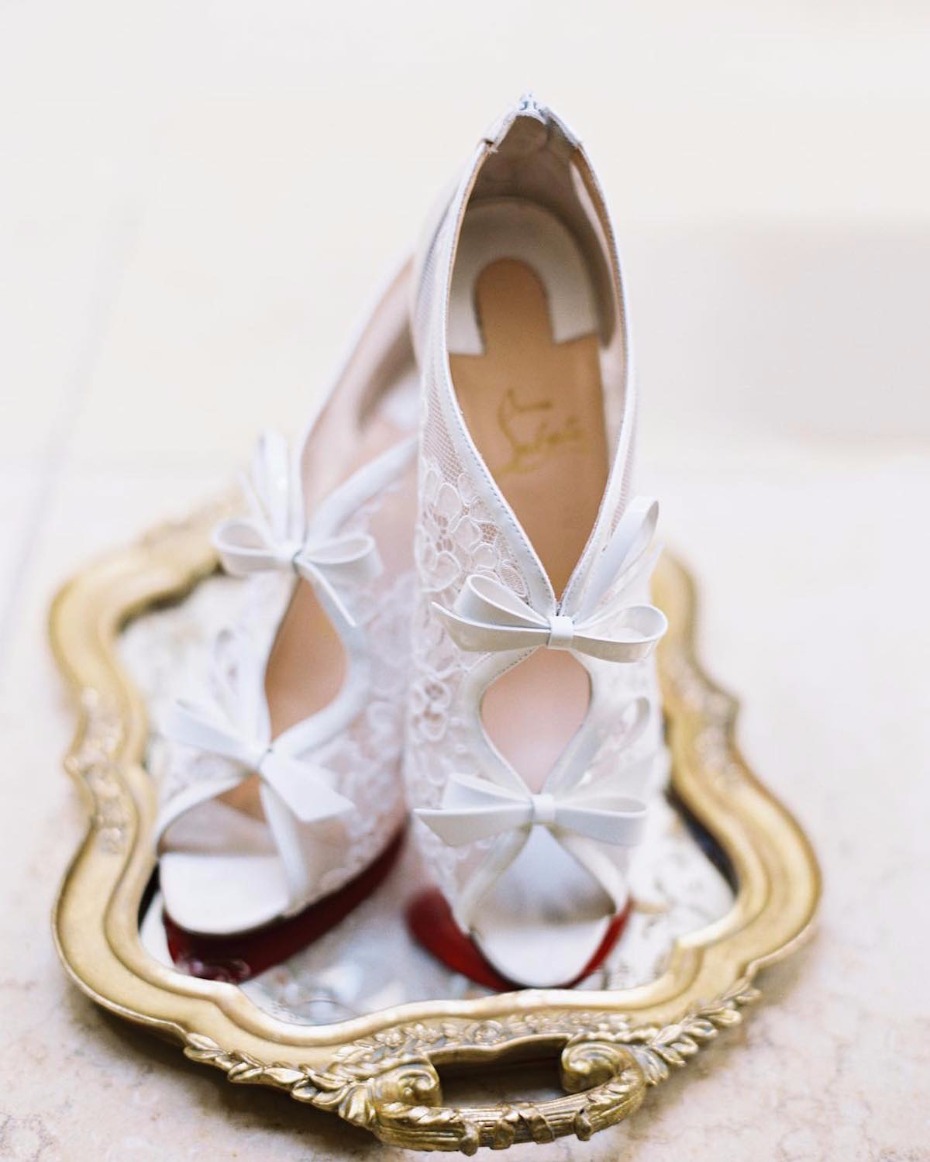 lace wedding heels