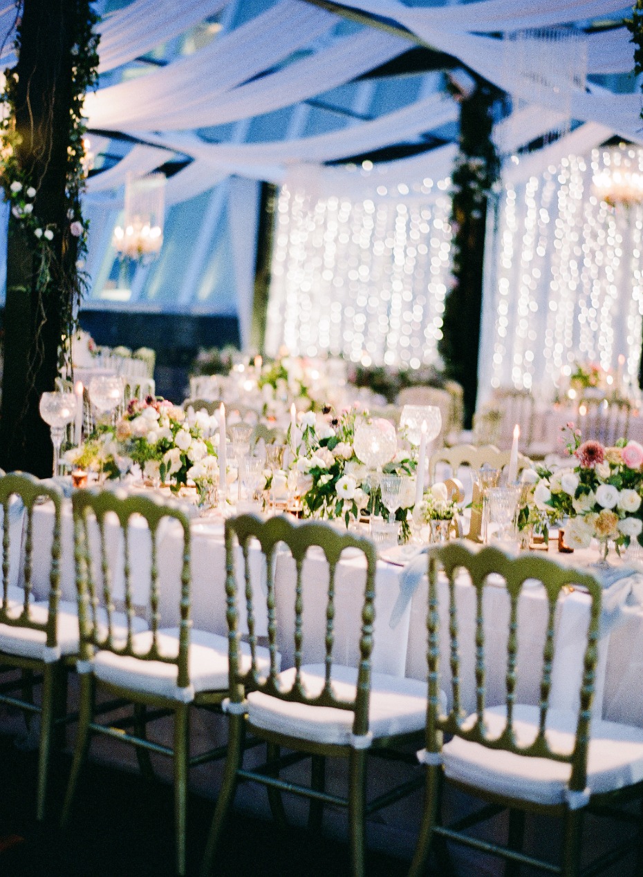 elegant and romantic wedding reception