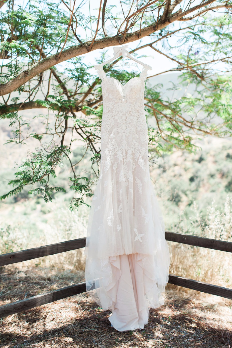 Stella York wedding dress with blush underlay