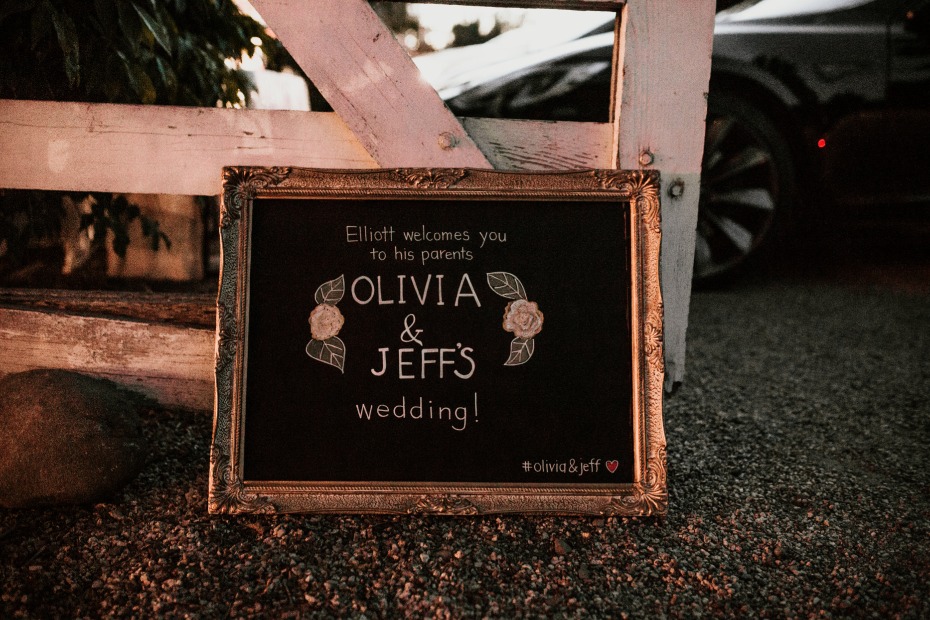 wedding sign