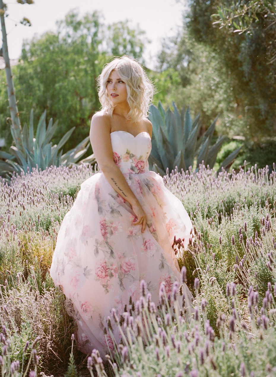 unique floral wedding dress we cannot get enough of from Weekend Wedding Dress
