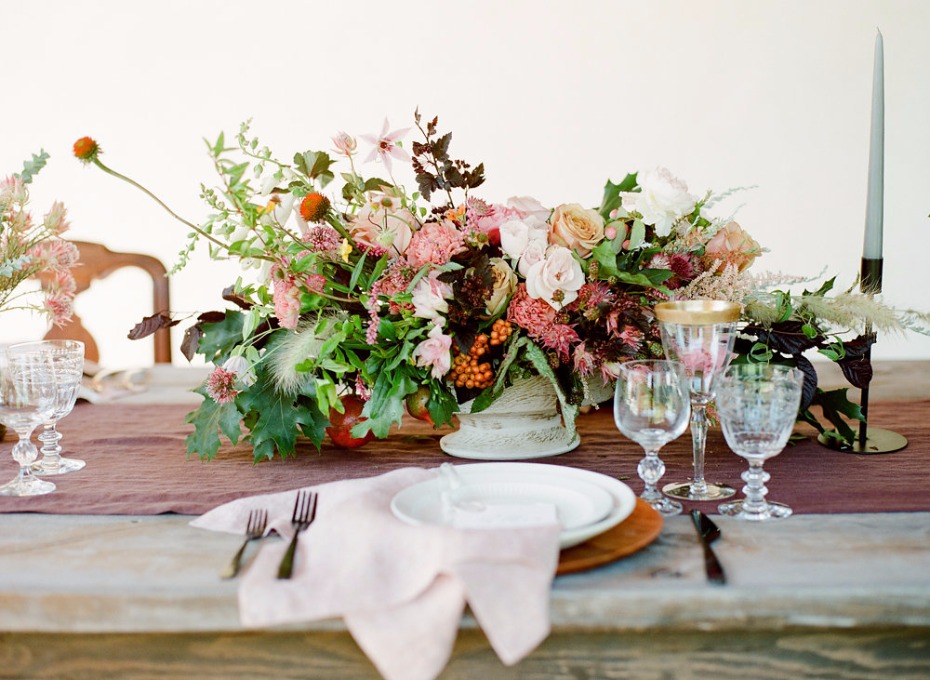 oversized wedding centerpiece for your Fall wedding reception