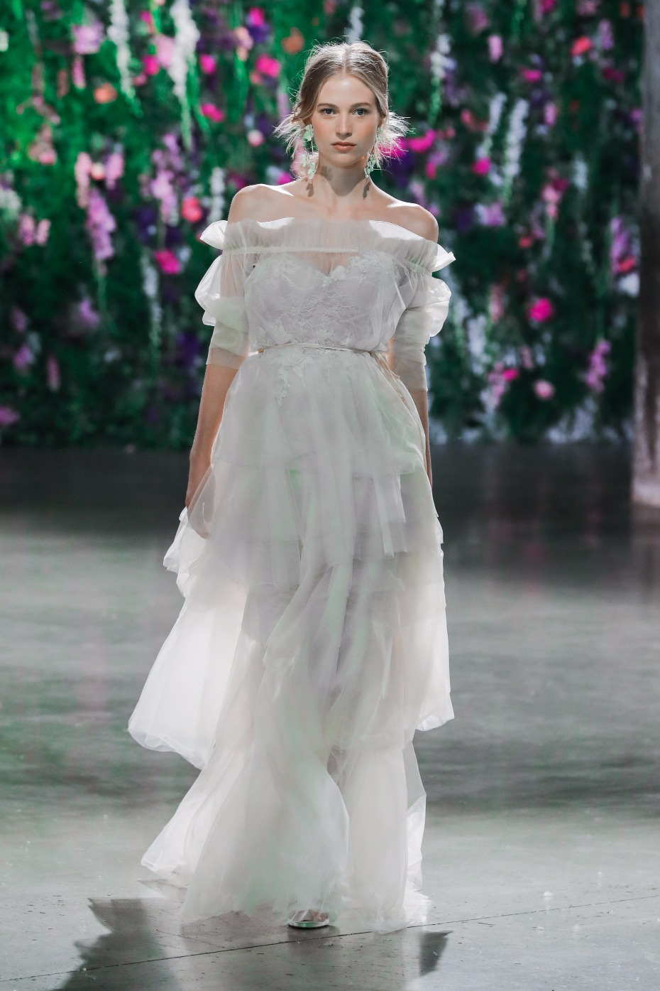 ruffled and tiered GALA Collection No IV Gown