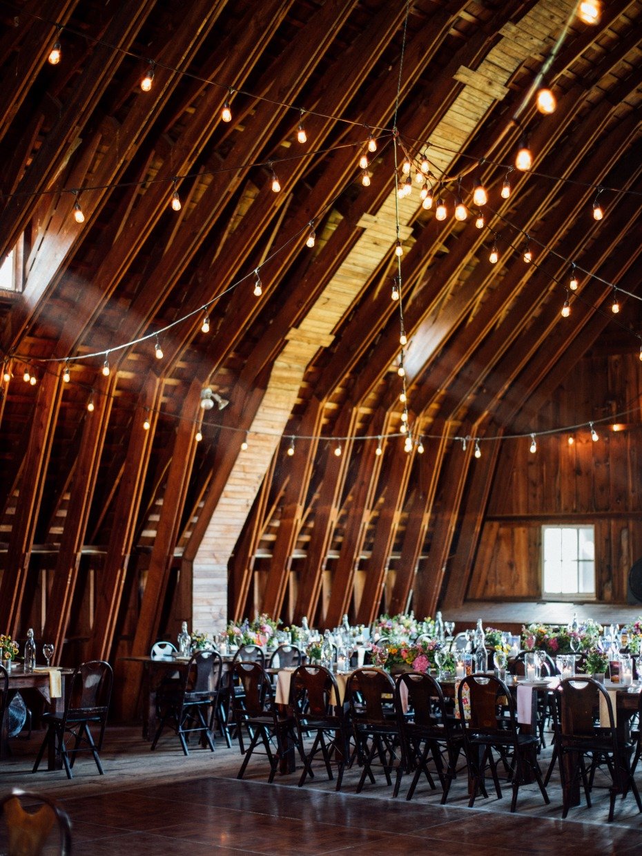 barn wedding reception