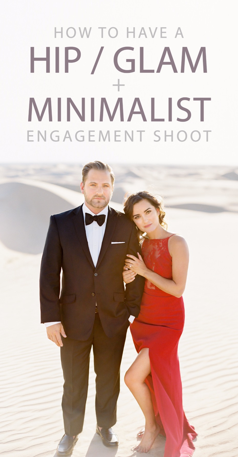 how to have a hip glam minimalist engagement shoot