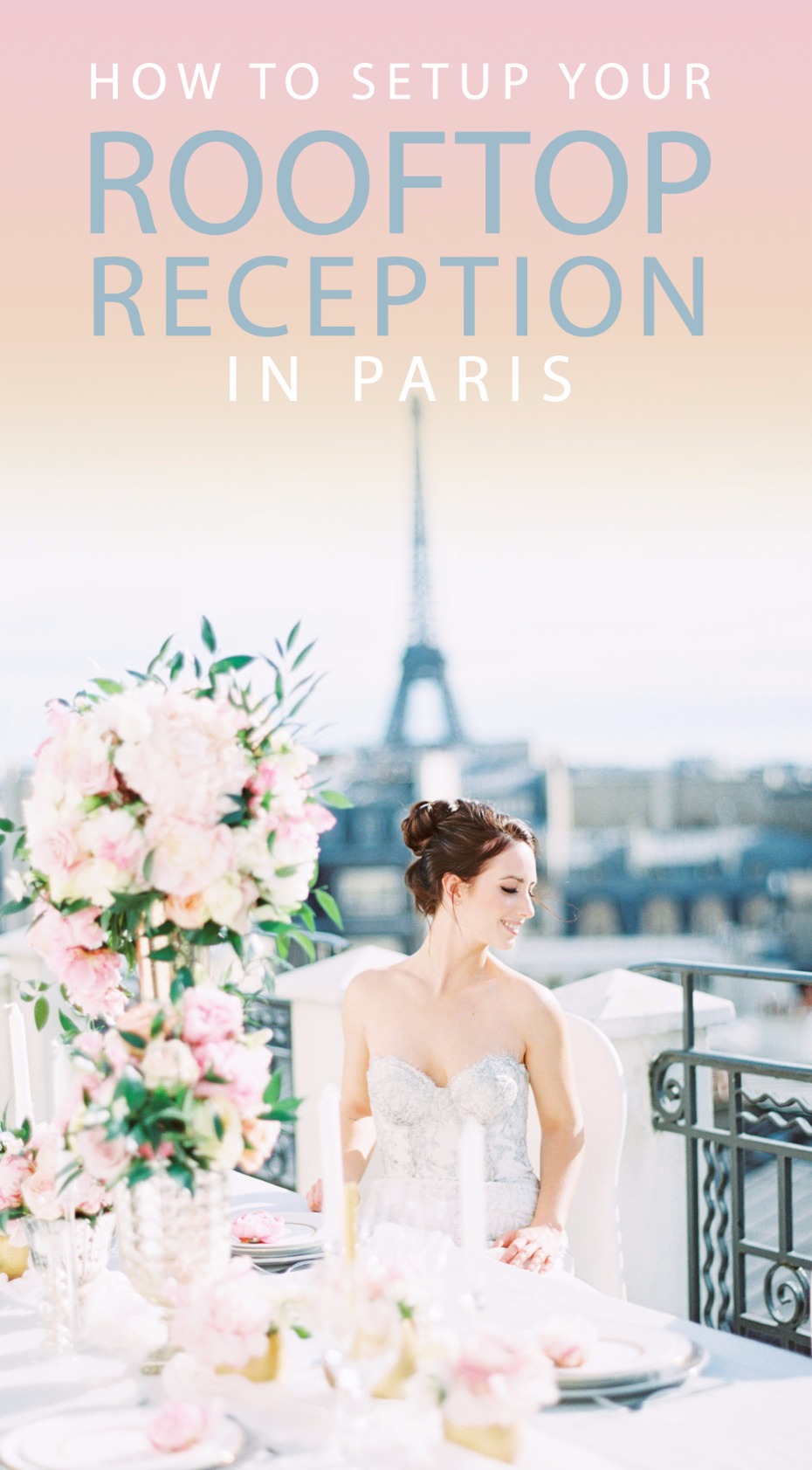 how to setup your rooftop reception in paris