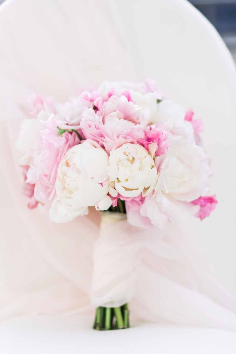 bouquet in pink and white