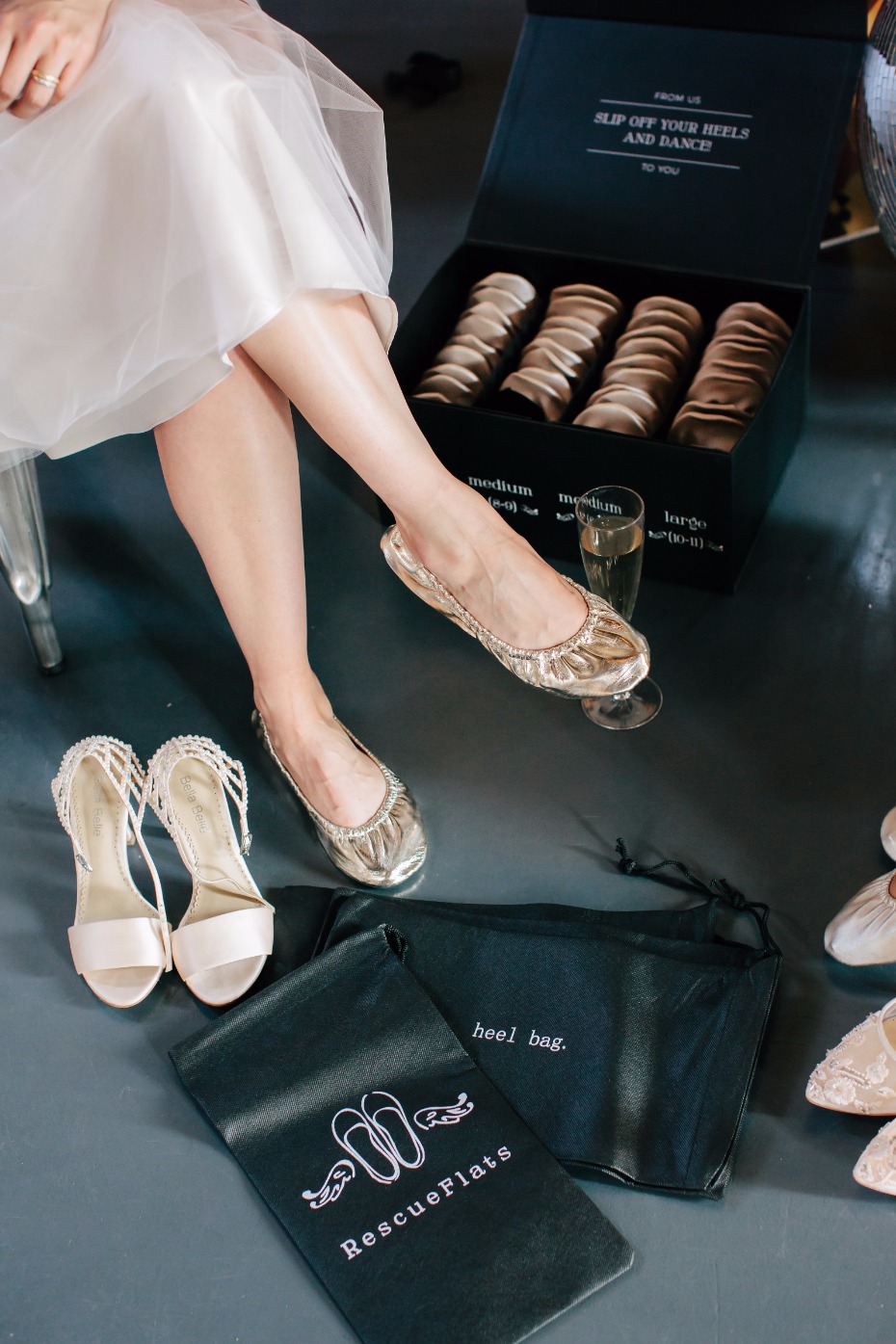 Rescue Flats will rescue your wedding guests feet and save the party