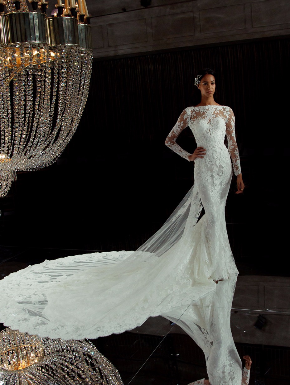 lace wedding gown from Pronovias